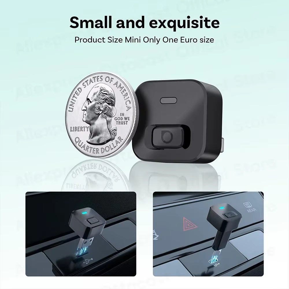 Wireless Carplay Android Auto Adapter 2 in 1 USB AI Car Accessory