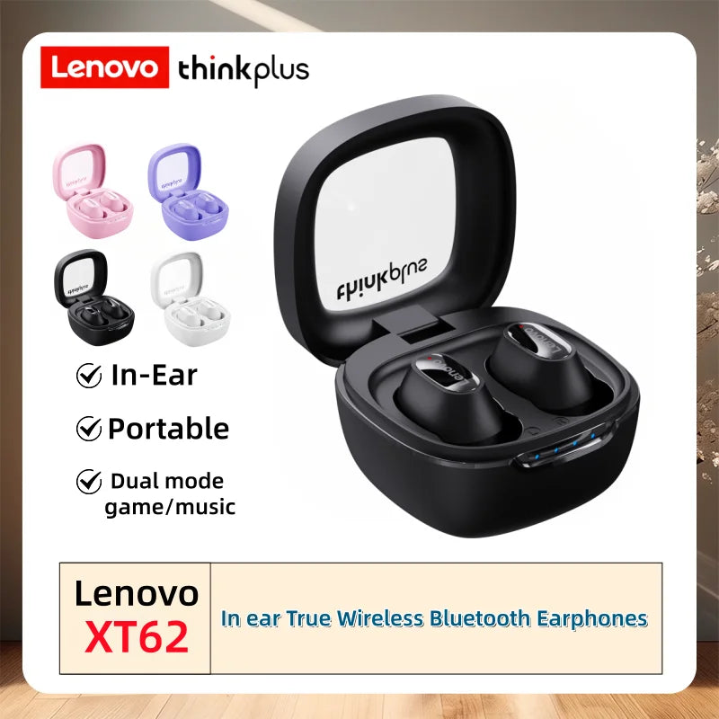 Original  XT62 TWS Wireless Earbuds Bluetooth 5.3 Headphones Hifi Stereo Sound Noise Reduction Sports Headset with Mic