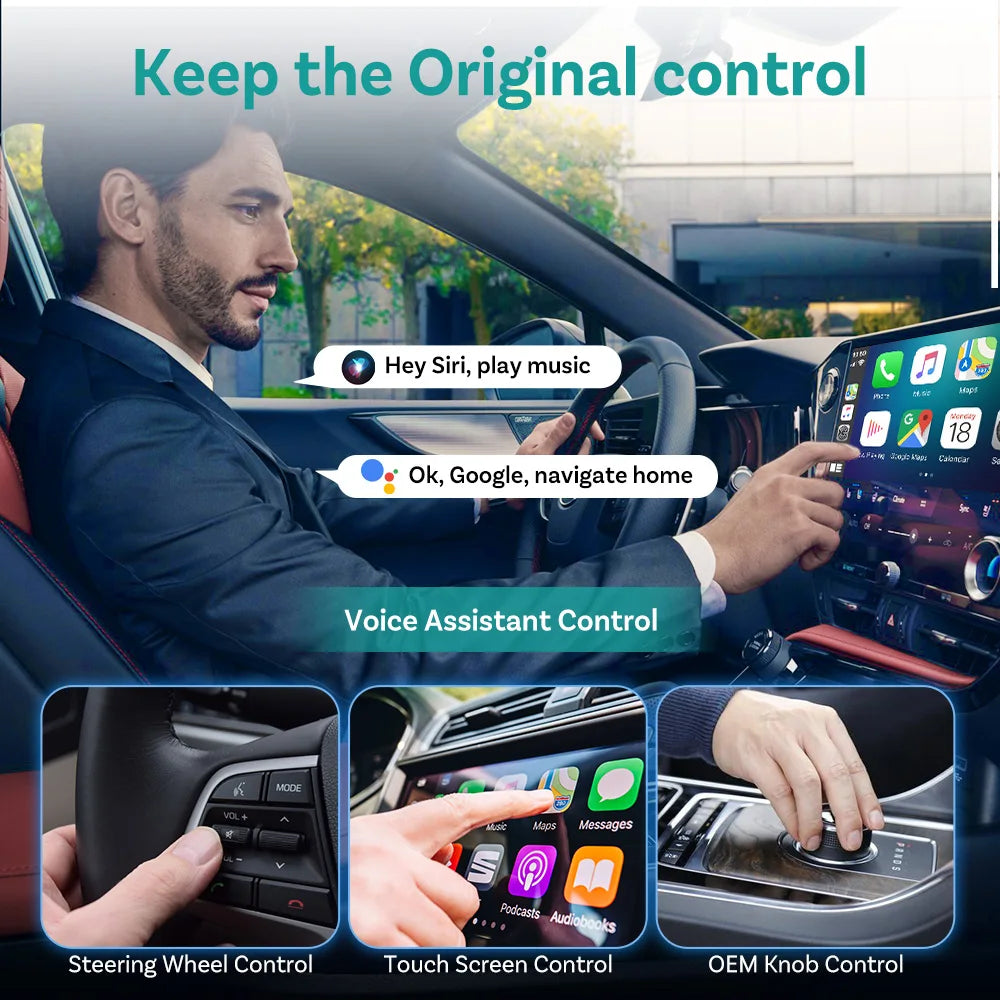 Smart CarPlay Box – Stream Netflix & YouTube in Your Car (Wireless Android Auto Adapter)