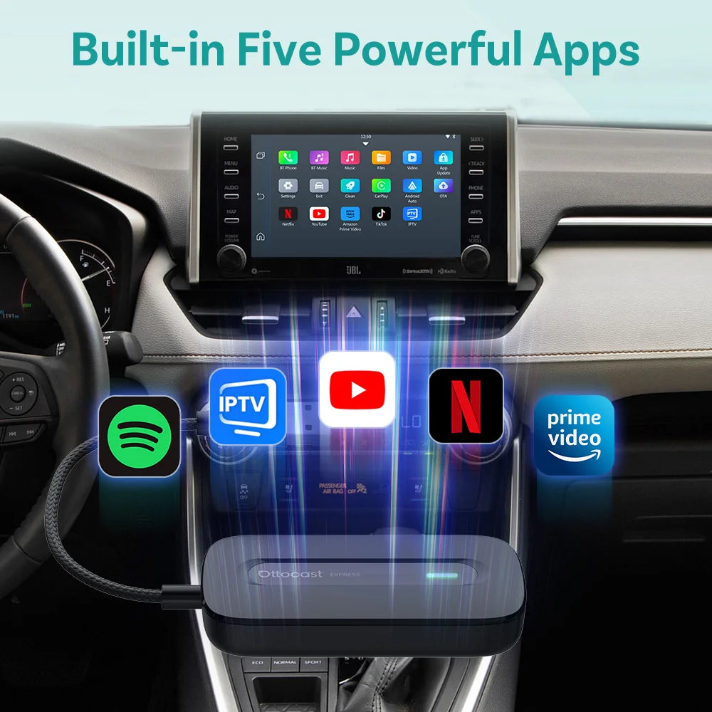 Smart CarPlay Box – Stream Netflix & YouTube in Your Car (Wireless Android Auto Adapter)