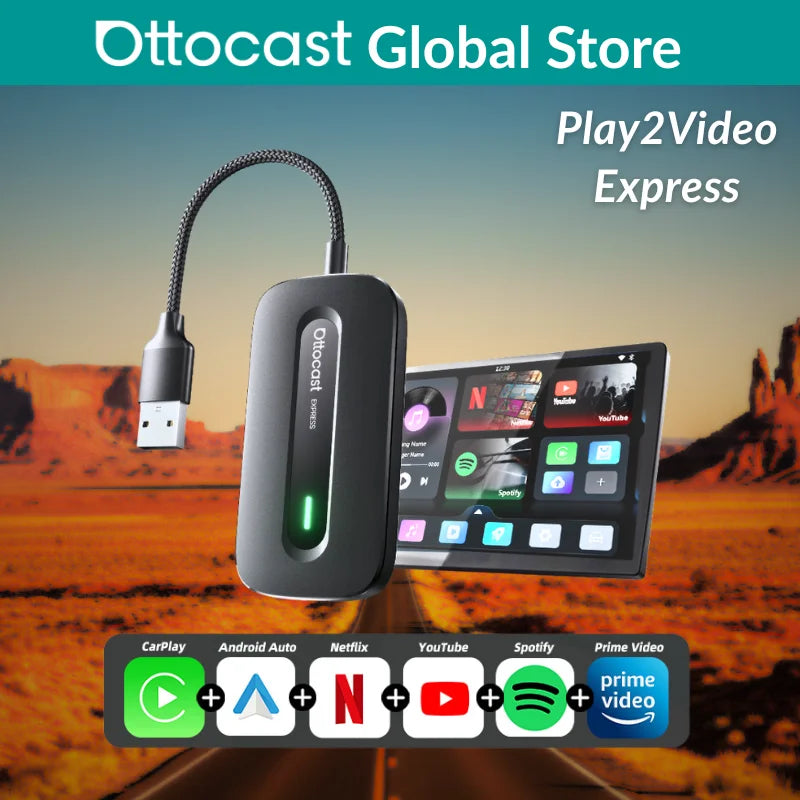 Smart CarPlay Box – Stream Netflix & YouTube in Your Car (Wireless Android Auto Adapter)